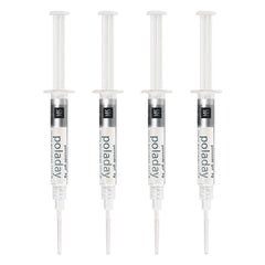 Close-up of PolaDay whitening gel texture for the take-home kit