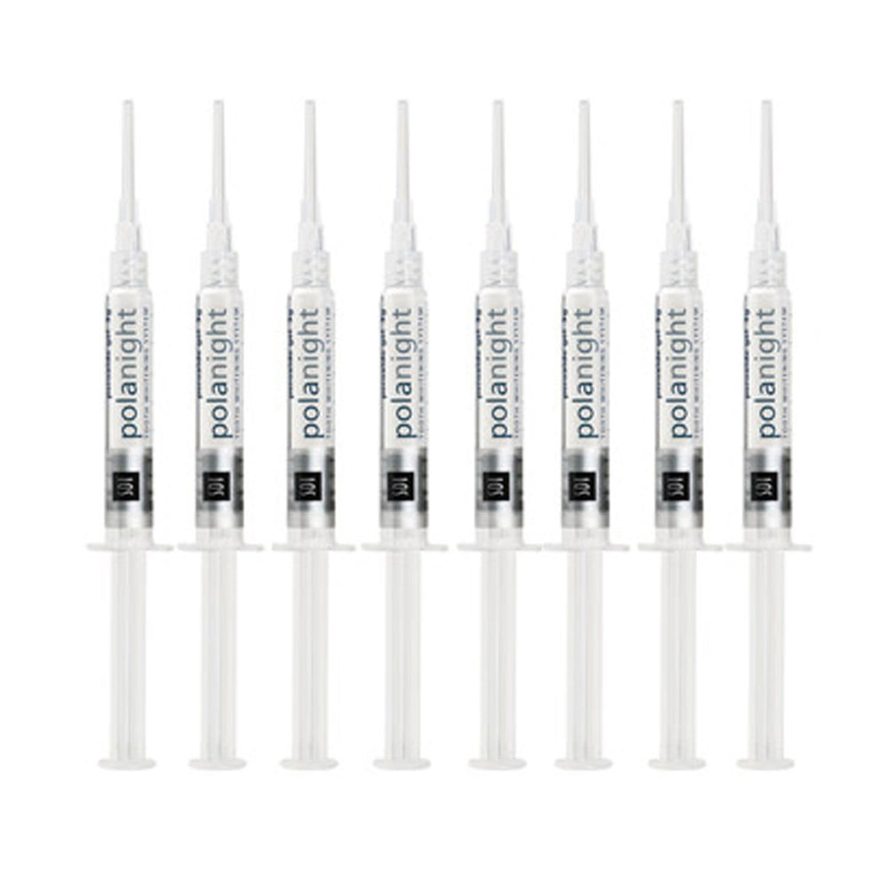 Polanight 16% teeth whitening gel, 8 syringe pack – at-home whitening, Opalescence alternative