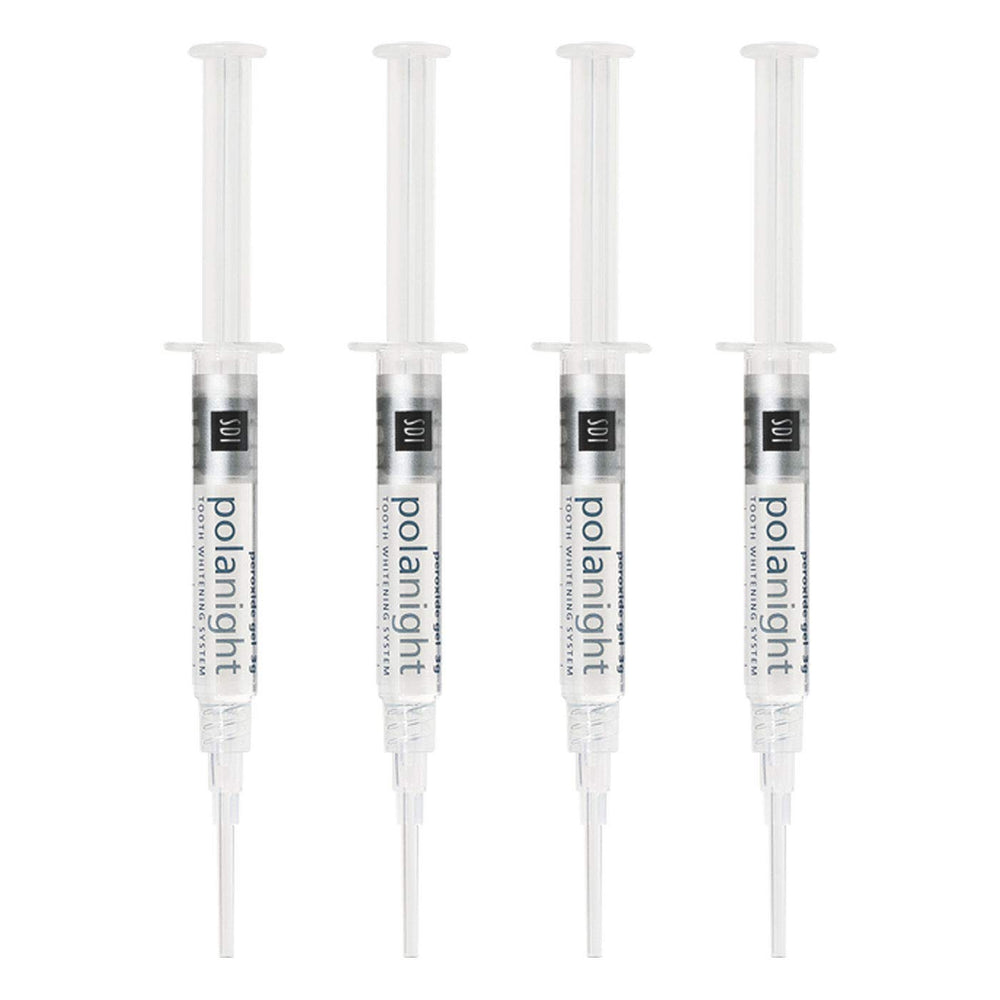 PolaNight Spearmint 22% Teeth Whitening Gel tubes with applicators