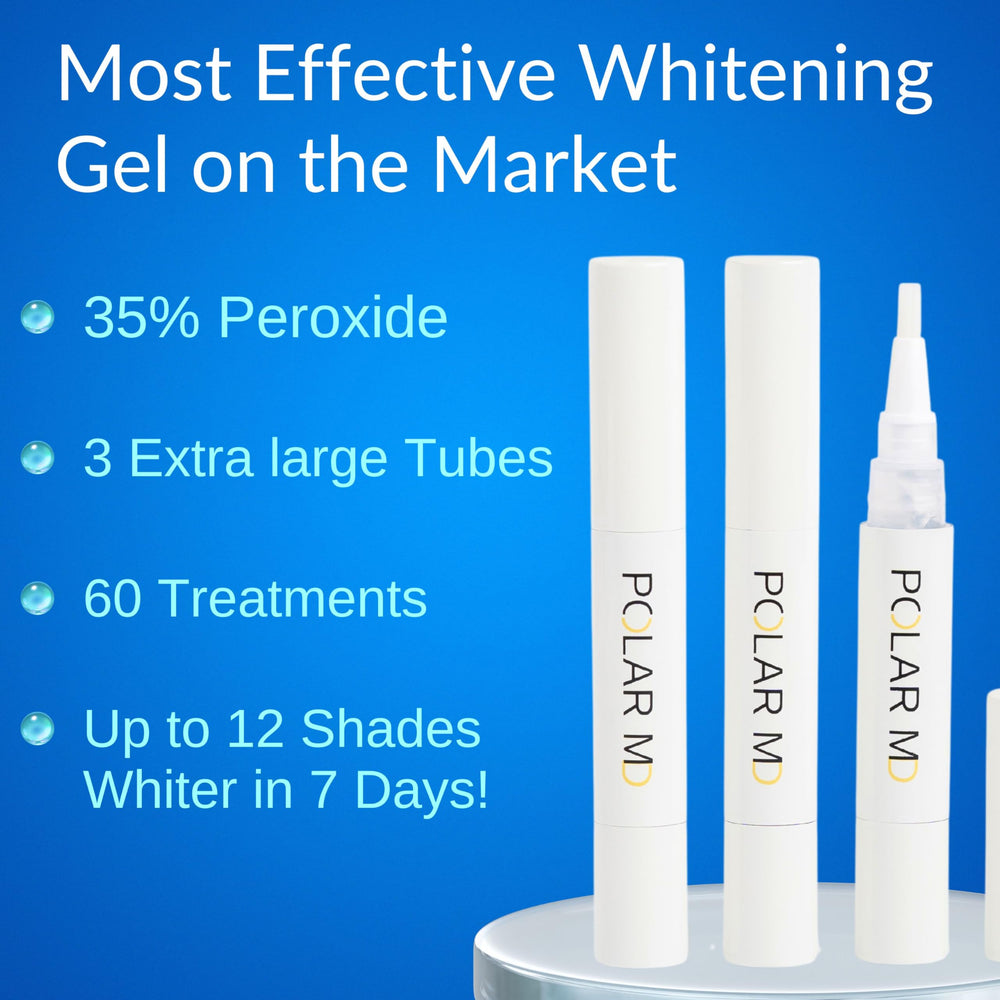Before and after whitening results with Polar MD