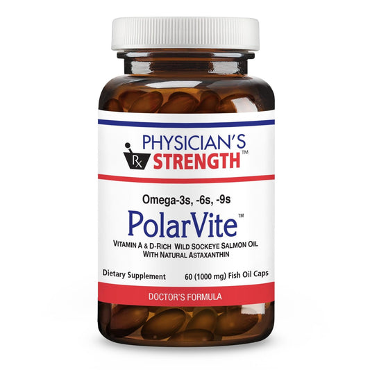 PolarVite Wild Sockeye Salmon Fish Oil gelcaps bottle