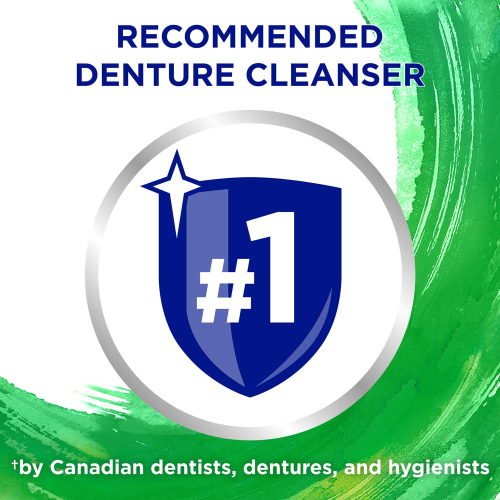 Foaming action with micro bubbles for denture cleaning