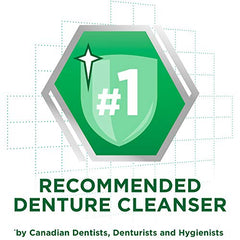 Lifestyle shot of dentures with Polident Fresh Cleanse product
