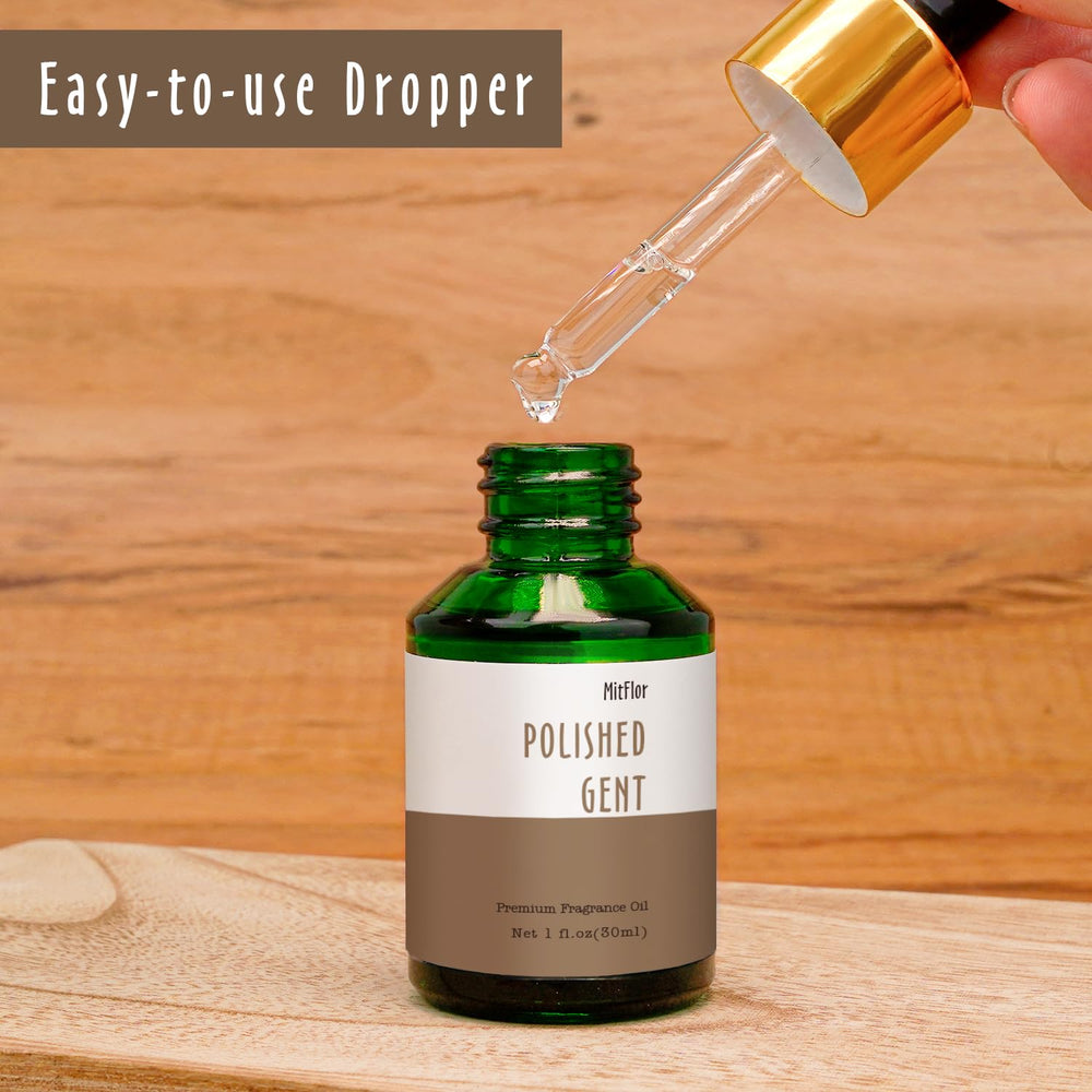 Packaging and bottle of Polished Gent 30ml fragrance oil
