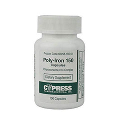 Poly-Iron 150 capsules bottle