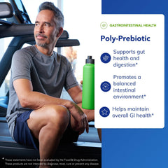 Side view of Pure Encapsulations Poly-Prebiotic bottle