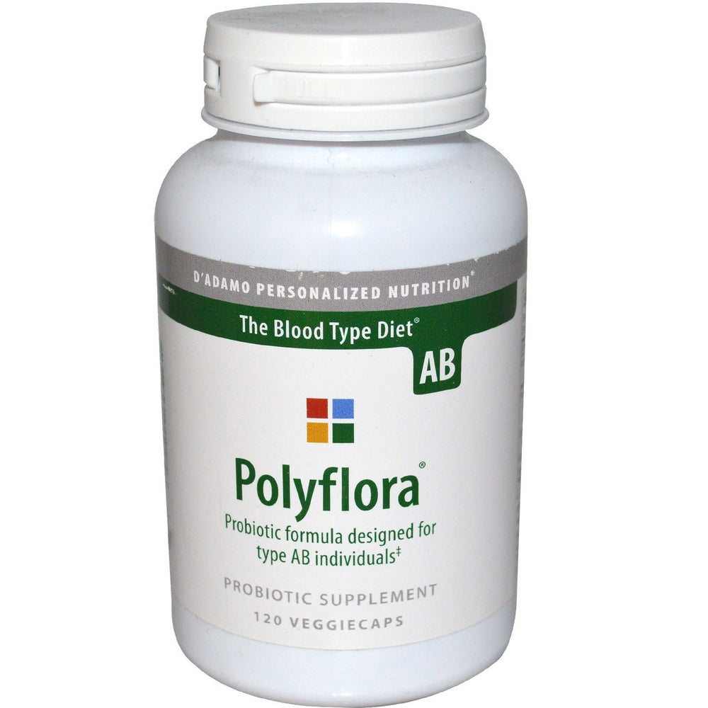 Polyflora Ab 120 Vcaps bottle - front view