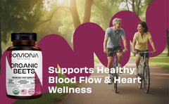 Beetroot powder supplement packaging and tablet count