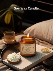 Relaxing lavender aroma candle for home relaxation