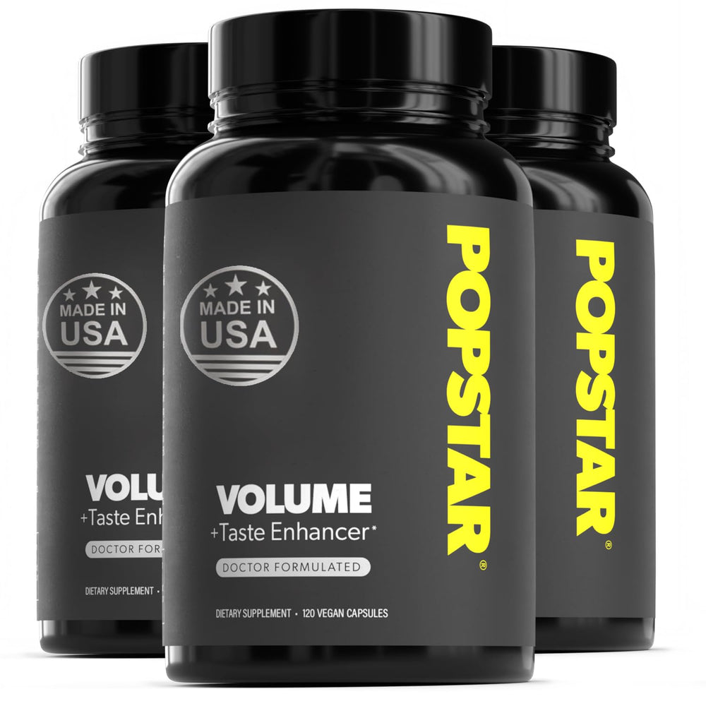 Product front label of POPSTAR Labs Semen Volume Booster
