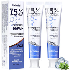 Porindisi Nano Hydroxyapatite Toothpaste tube and packaging
