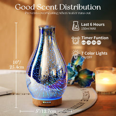 Ultrasonic diffuser releasing cool mist in a living room