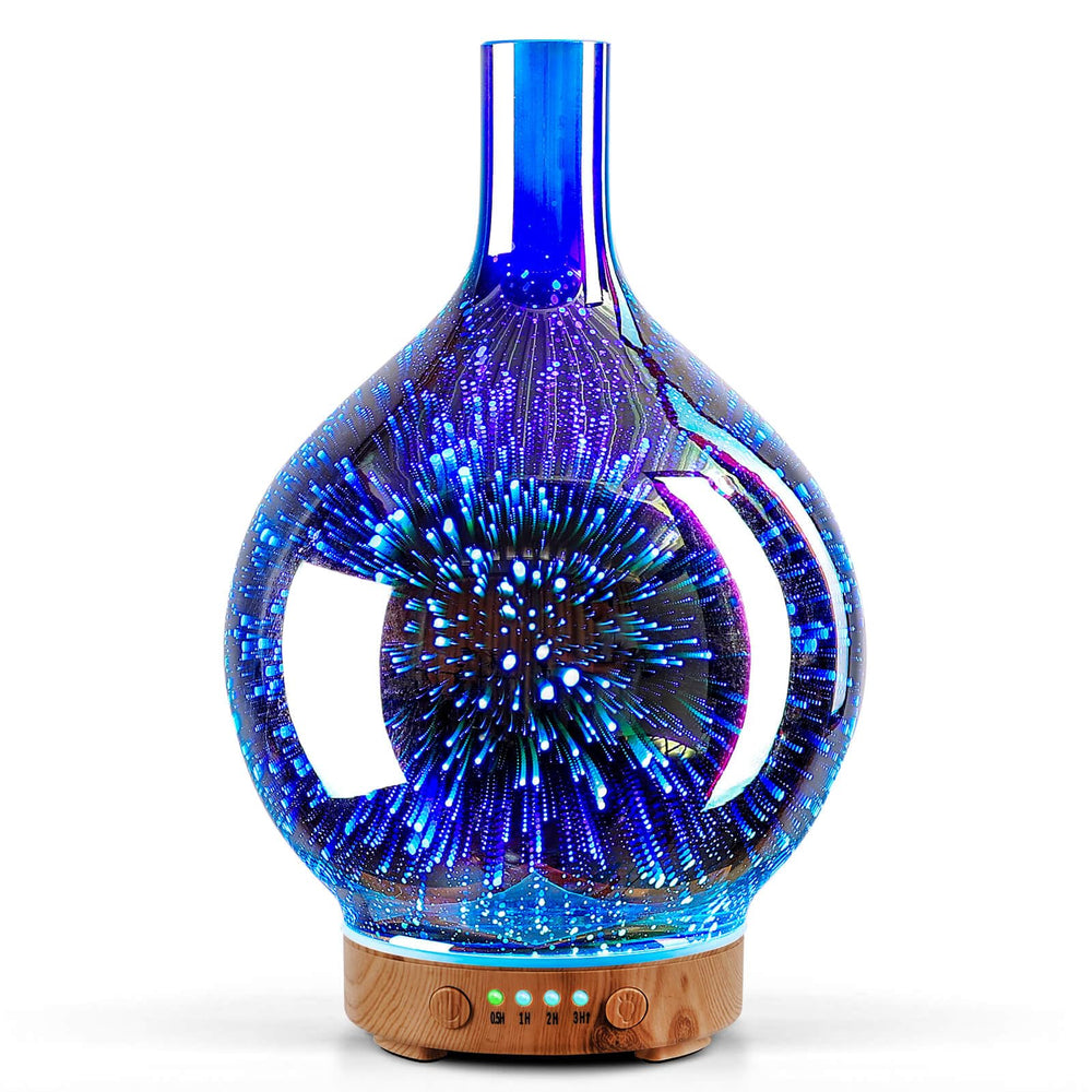Handmade 150ml Porseme 3D glass diffuser close-up