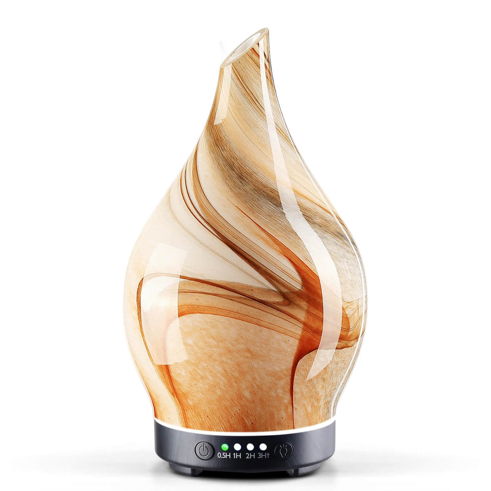 Porseme 150ml handmade glass diffuser with star-shaped cover