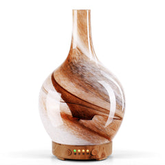 Porseme 150ml glass essential oil diffuser with decorative starry cover