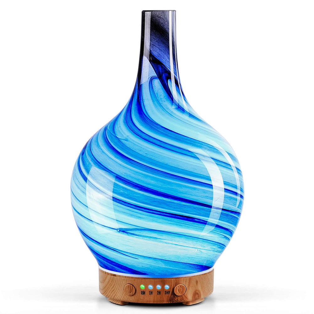 Porseme 150ml handblown glass diffuser globe close-up
