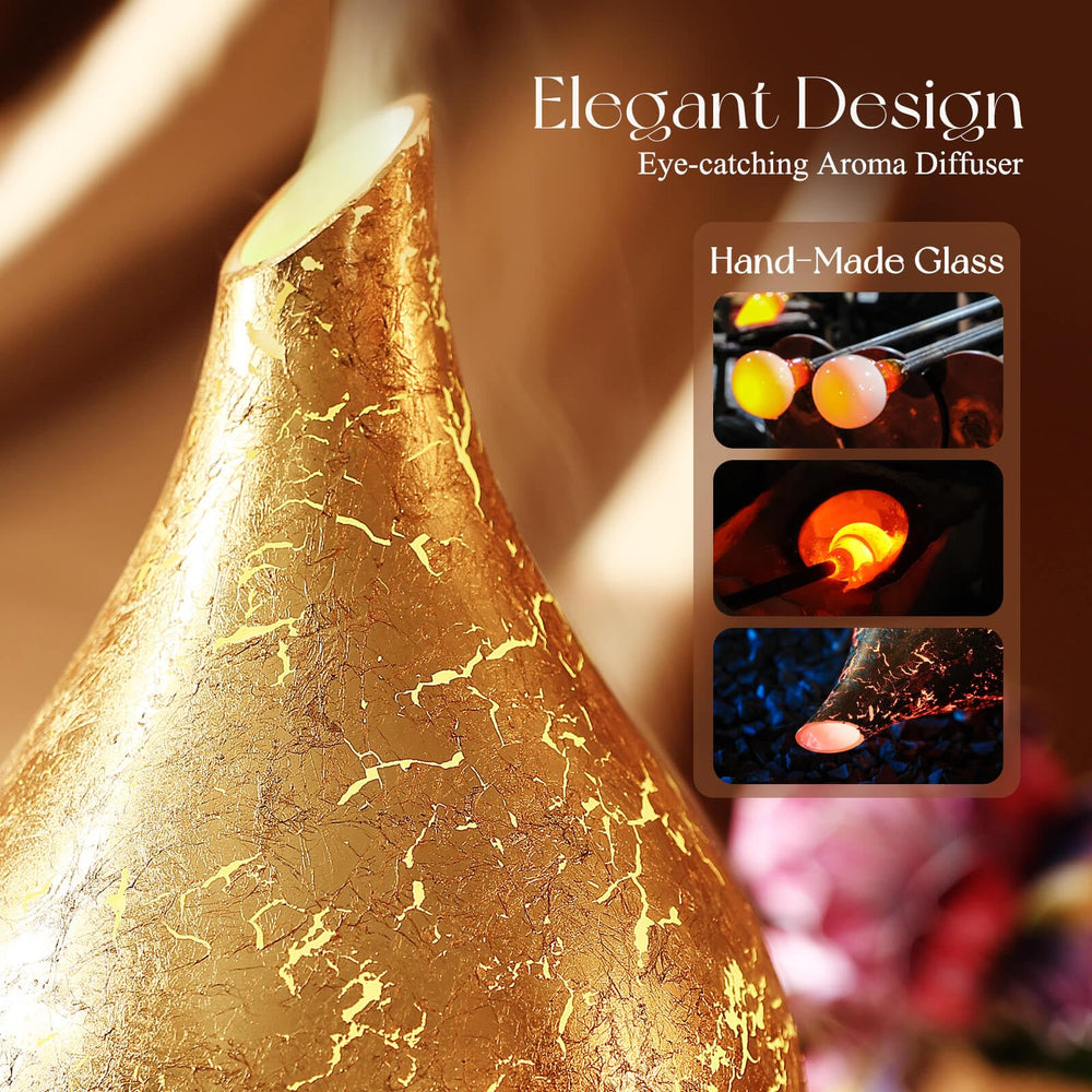 BPA-free material with hand-blown glass diffuser