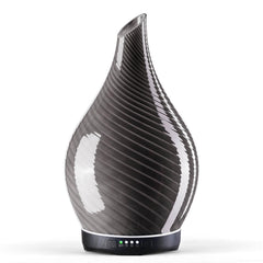 Porseme 280ml Glass Diffuser – Pure Grey, front view