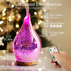 Front view of Porseme 280ml essential oil diffuser