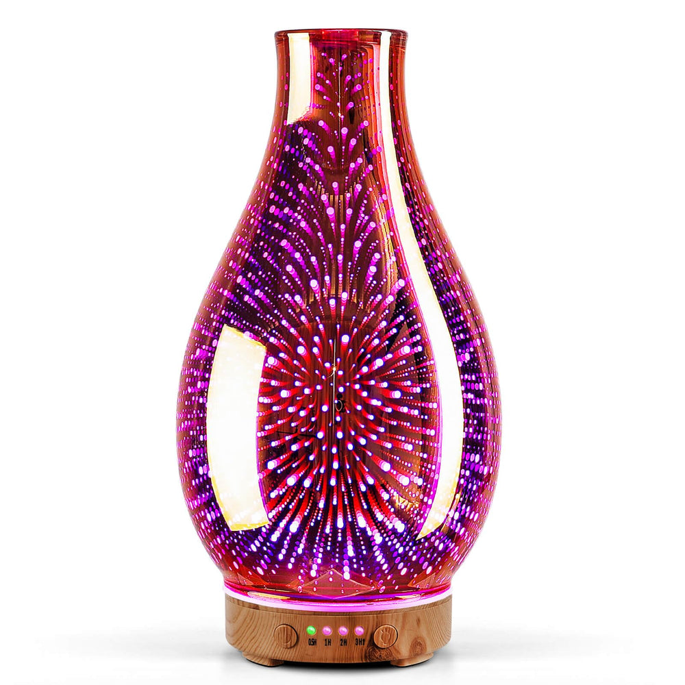 Porseme 100ml essential oil diffuser with 3D glass design