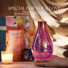 Top-angle view of 3D firework diffuser