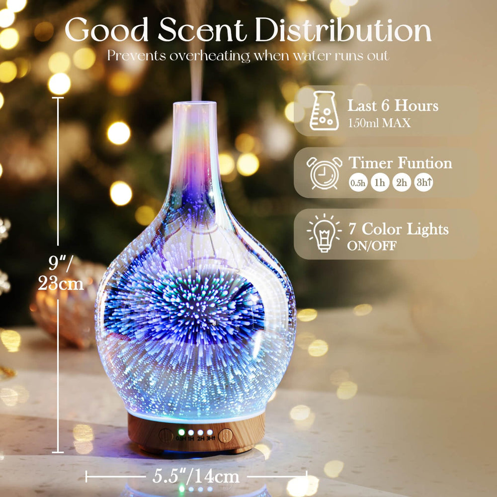Firework 3D glass cover on Porseme diffuser