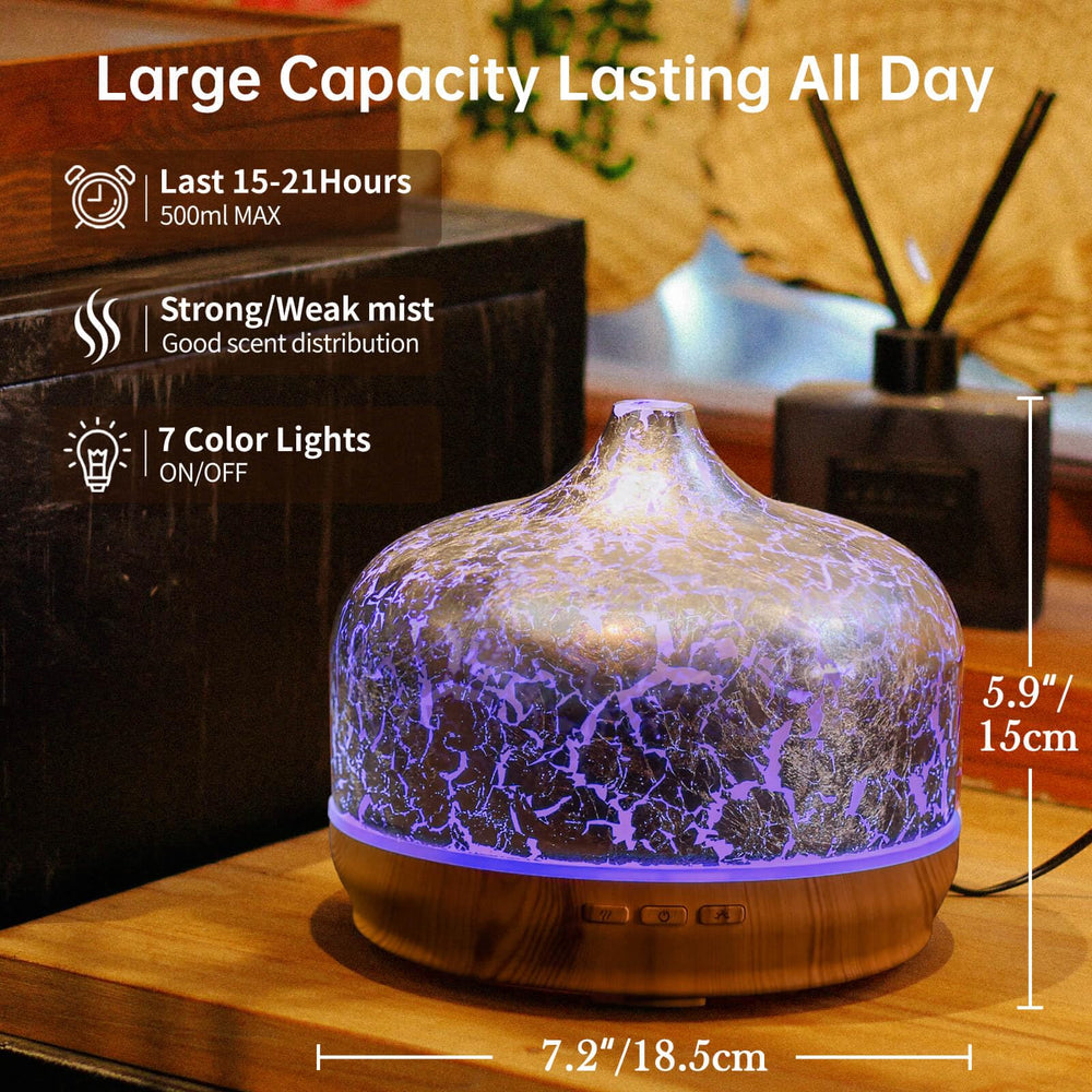 7-color ambient LED lighting on Porseme diffuser