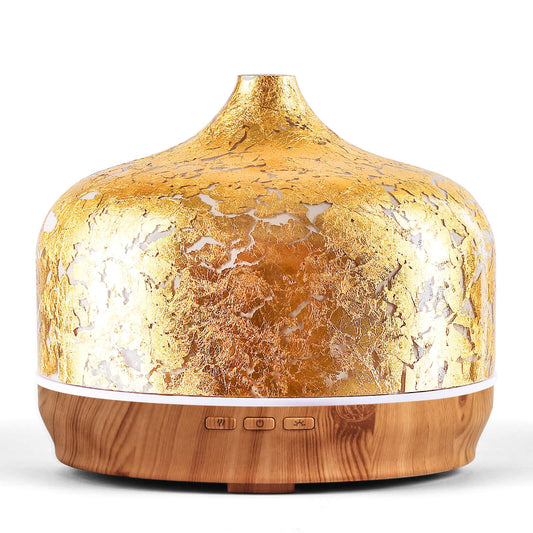 Porseme 500ml gold plated glass diffuser – front view