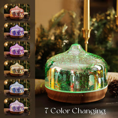 LED lights showing 7 colors on the Porseme diffuser
