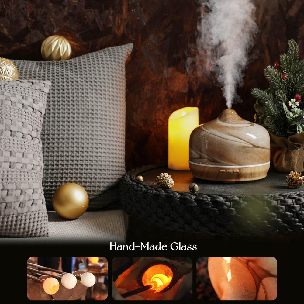 LED lights illuminating Porseme diffuser with 7 colors