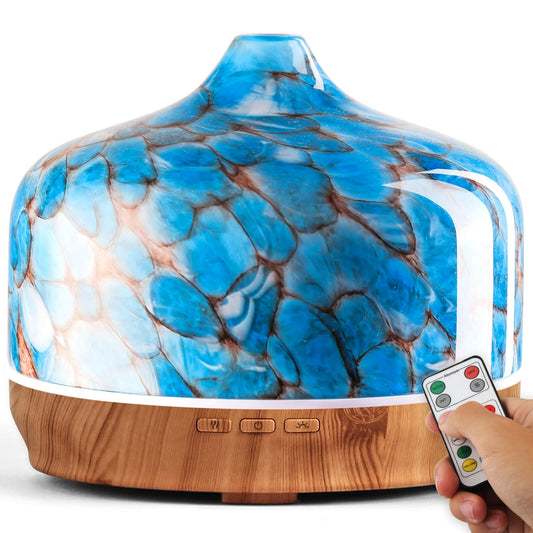 Hand-blown glass dome Porseme 500ml essential oil diffuser
