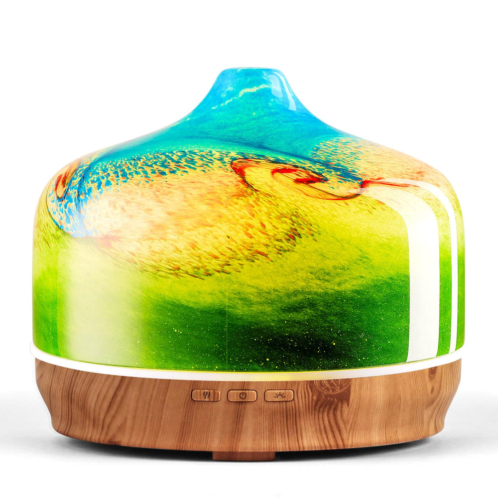 Porseme 500ml glass diffuser with hand-blown glass and star-shaped cover