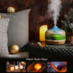 Porseme diffuser displaying seven LED colors