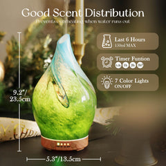 LED color-changing lights on Porseme diffuser