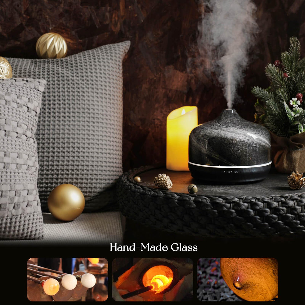 Porseme diffuser displaying 7-color ambient LED lighting