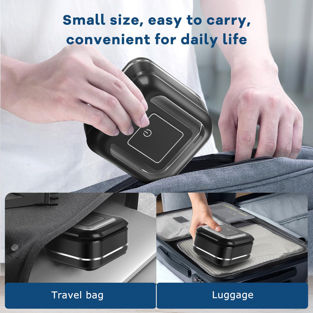 Portable compact ultrasonic cleaner pod with 180ml capacity
