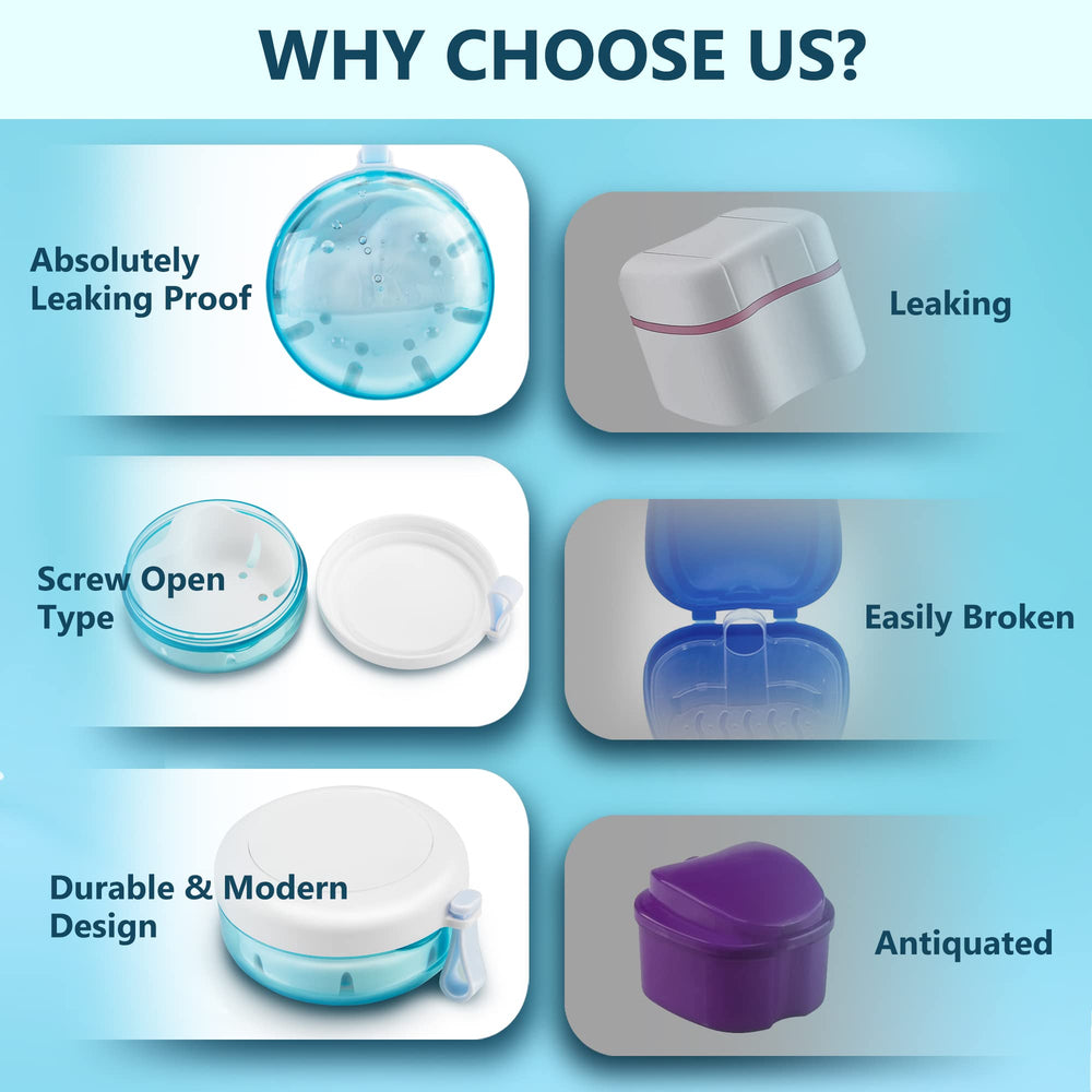 Portable mouth guard and denture case