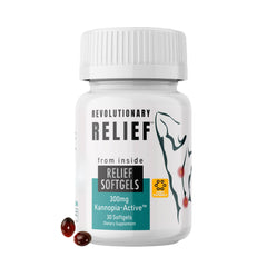 KannopiaActive Hemp extract bottle with 30-count softgels