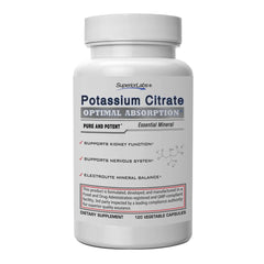 Potassium Citrate 100 mg bottle label