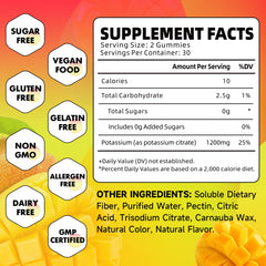 Potassium citrate gummies ingredients and clean label features