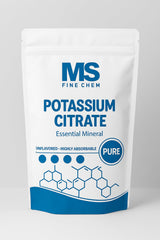 Ingredient list featuring potassium citrate