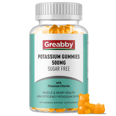 Potassium Gummies bottle showing 60 servings
