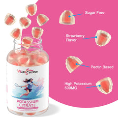 Ingredients of Potassium Gummies (potassium citrate 500mg)