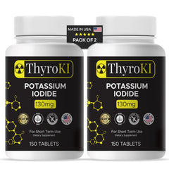 Potassium Iodide 130 mg tablets bottle label