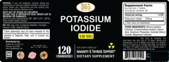 Potassium Iodide 130 mg tablets in blister display