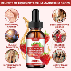 Strawberry flavor liquid drops bottle illustration