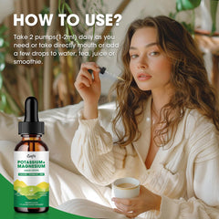 Dropper showing 2 ml daily dosage for the liquid drops