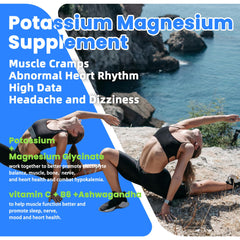 Front label of Potassium Magnesium Gummies bottle