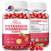 Potassium Magnesium Gummies Raspberry 60 Gummies 2 Pack hero image