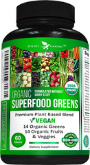 Potent Garden Organic Superfood Greens bottle and label